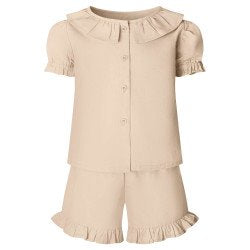 Kids linen T-shirt and short set