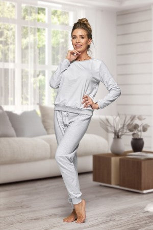 Ladies personalised contrast pyjamas